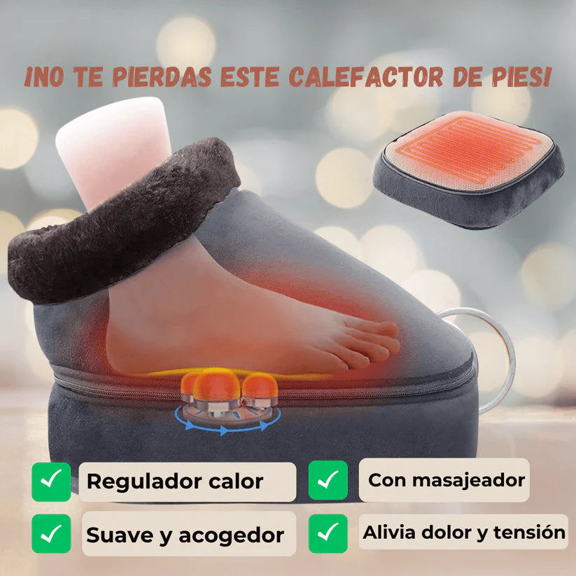Calefactor de Pies Eléctrico con Masajeador