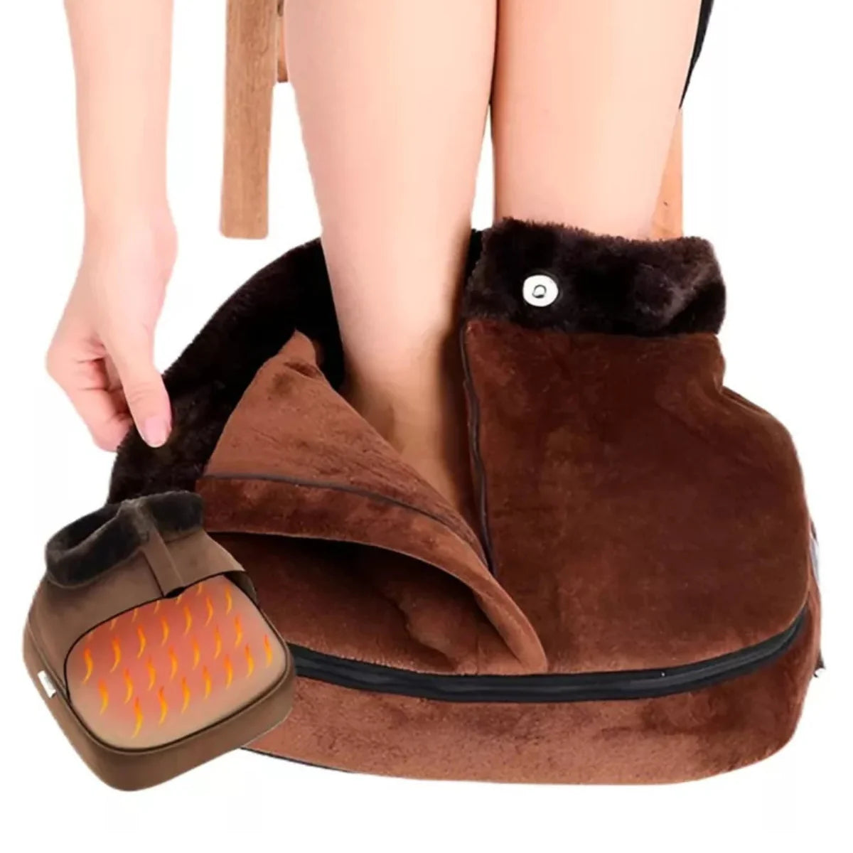 Calefactor de Pies Eléctrico con Masajeador