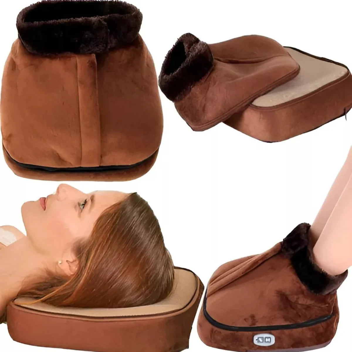 Calefactor de Pies Eléctrico con Masajeador