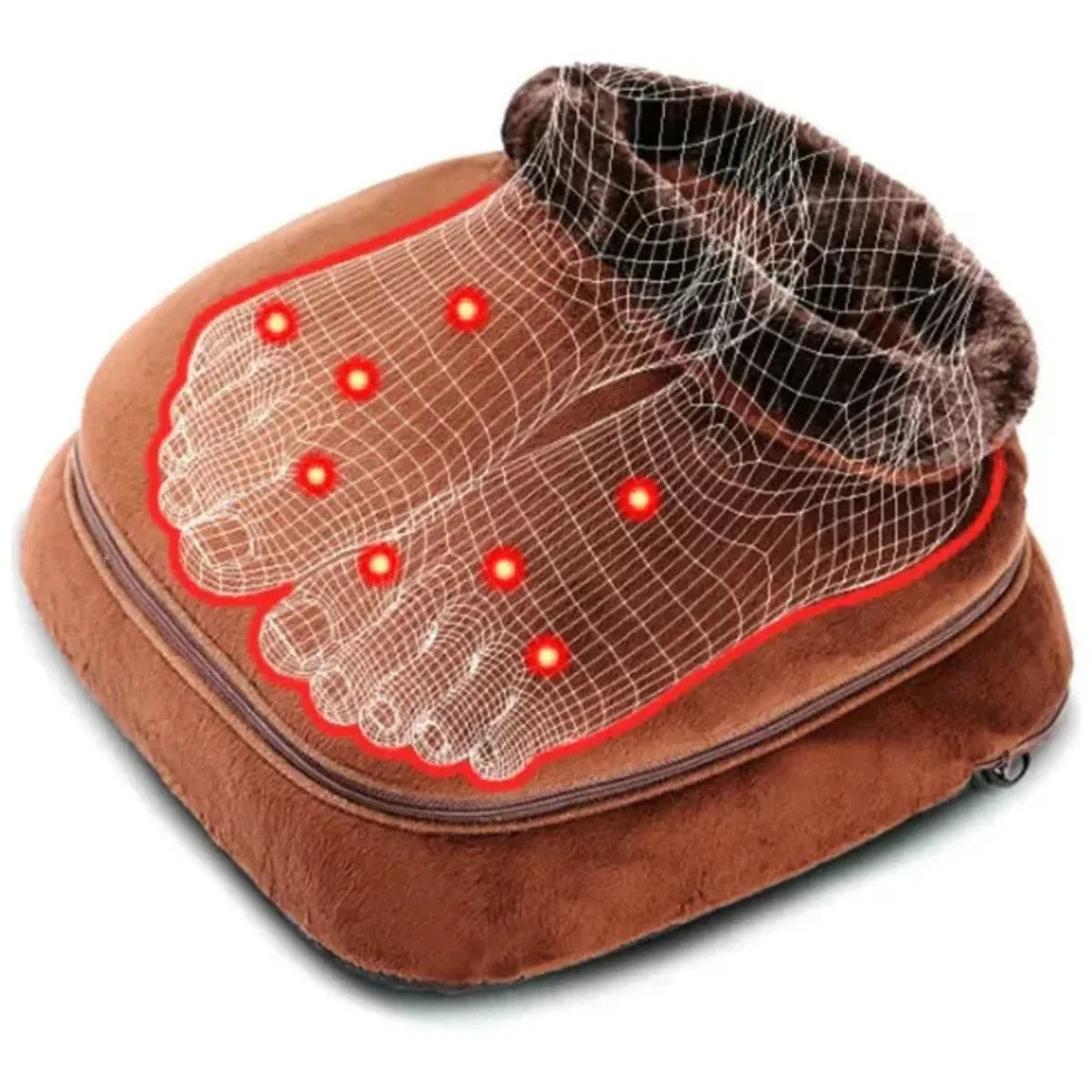 Calefactor de Pies Eléctrico con Masajeador